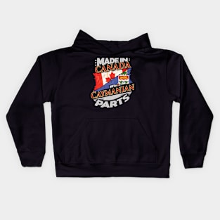 Made In Canada With Caymanian Parts - Gift for Caymanian From Cayman Islands Kids Hoodie